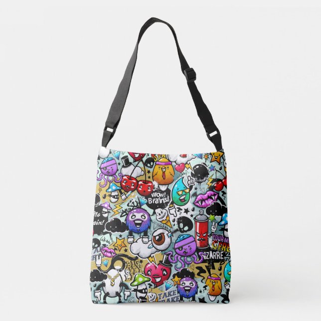 Bolsa de tocador - diseño de graffiti (Reverso)
