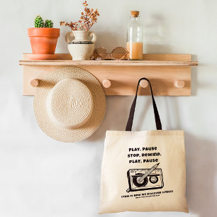 Bolsa de tocador divertida de cassette-lápiz