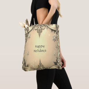 Bolsa de tocador dorada decorativa para vacaciones