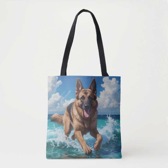 Bolsa de tocador elegante de pastor alemán (Anverso)