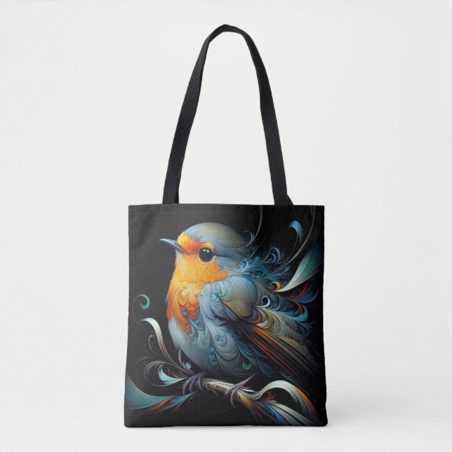 Bolsa de tocador elegante, impresión de pájaro est (Anverso)