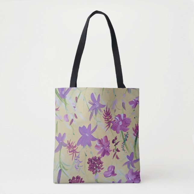Bolsa de tocador floral de lavanda bailable (Anverso)