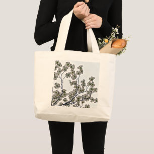 Bolsa de tocador grande de madera de madera blanca