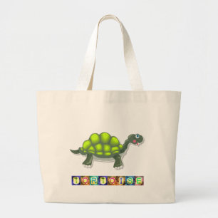 Bolsa de tocador grande de tortuga