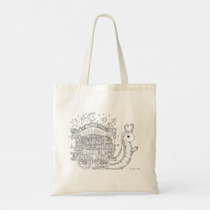 Bolsa de tocador impresa con gusano de biblioteca,