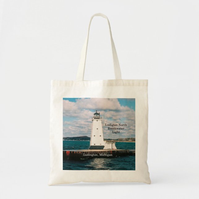 Bolsa de tocador Ludington North Breakwater Light (Frente)