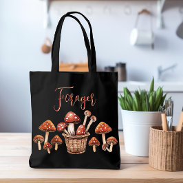 Bolsa de tocador negro Mushroom Forager