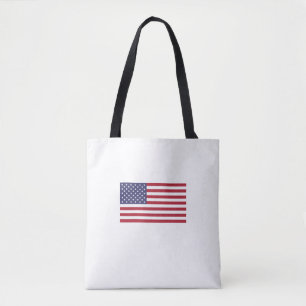 bolsa de tocador patriótico azul rojo de la bander