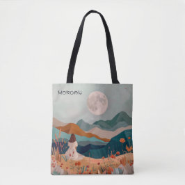 Bolsa de tocador personalizada Boho Moonlit - Nomb
