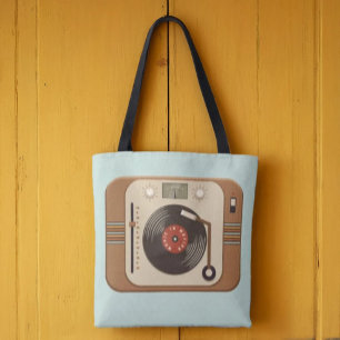 Bolsa de tocador retro de vinil girable