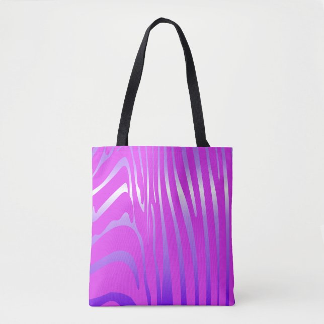 Bolsa de tocador rosa de cebra de zebra (Anverso)