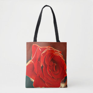 Bolsa de tocador rosa rojo estilizada