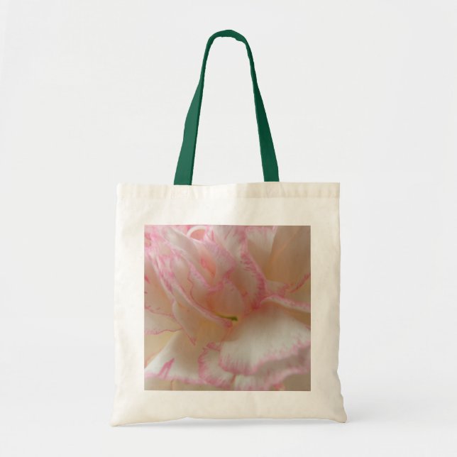 Bolsa de tocador rosa y blanco (Frente)