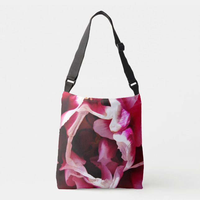 Bolsa de tocador rosa y rosa blanco (Anverso)