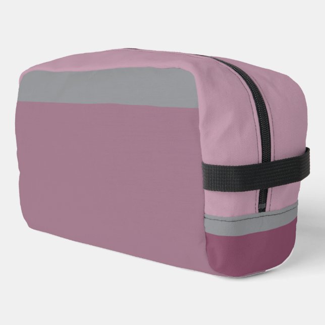 Bolsa de tocador rosa y turbio de lujo (Esquina izquierda)