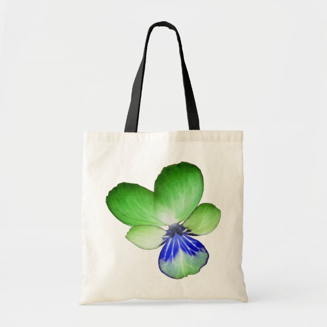 Bolsa de tocador verde y azul (Frente)