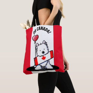 Bolsa de tocador westie canadiense de KiniArt