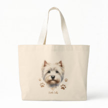 Bolsa de tocador Westie personalizada