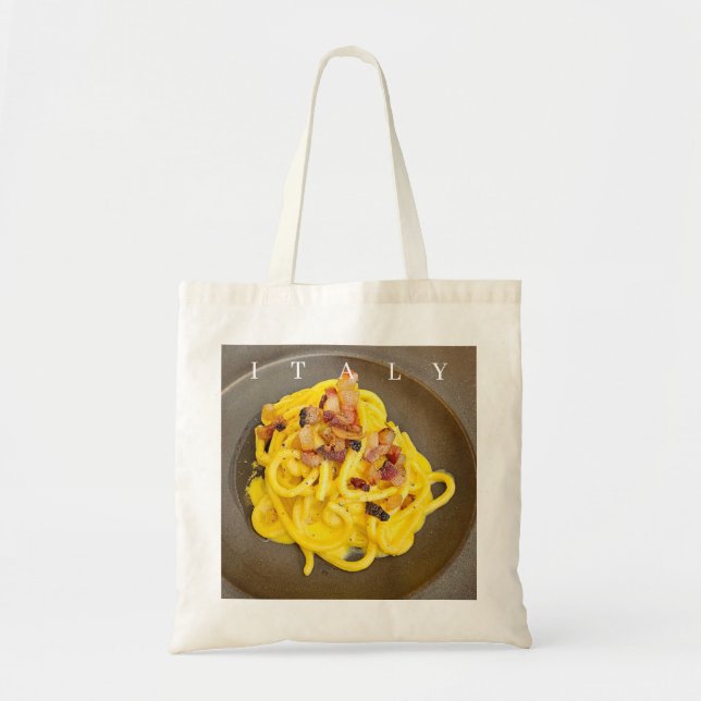 Bolsa de tocino de espagueti carbonara de Italia (Frente)