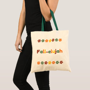 Bolsa de tocino de Fall-elujah con flores de otoño