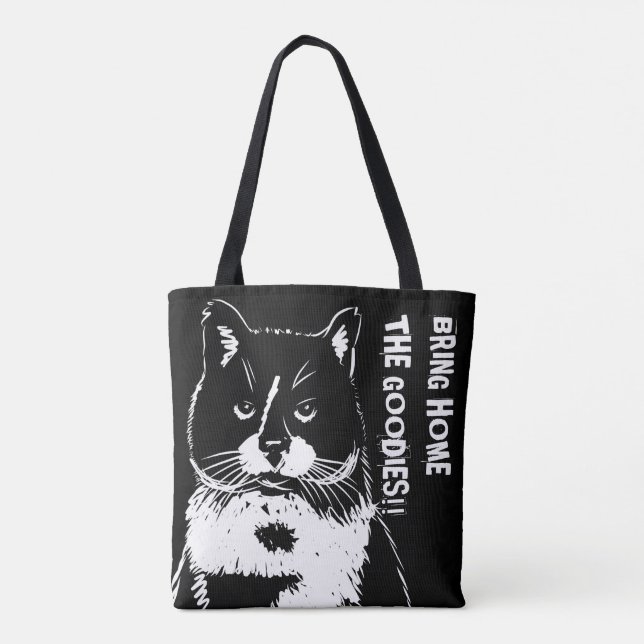 Bolsa de tocino de gato divertida (Reverso)