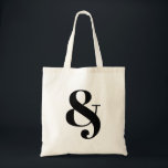 Bolsa de tocino elegante de Ampersand<br><div class="desc">Una marca y representa la conjunción. Quizás este logograma tenga un significado especial para usted. Ponlo en una bolsa de tote.</div>