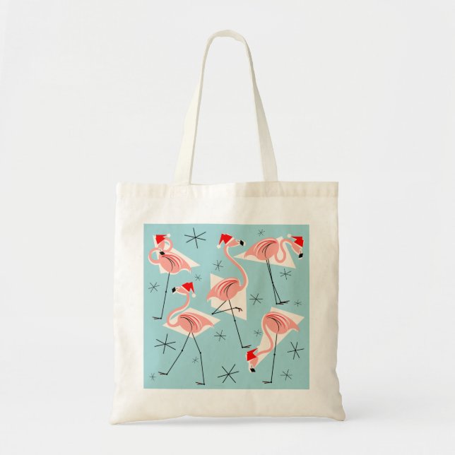 Bolsa de tocino Flamingo Santas Blue (Frente)