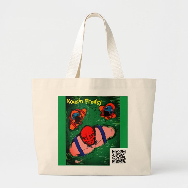 Bolsa de tocino grande y malvada Noel (Frente)