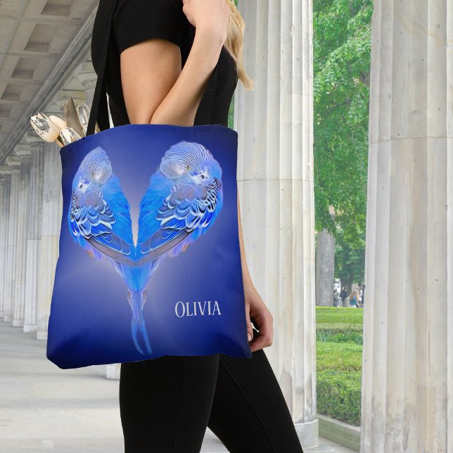 Bolsa de tocino personalizable Blue budgie (Subido por el creador)