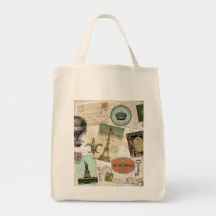 Bolsa de toga de collage de viajes