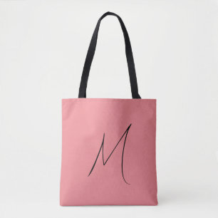 Bolsa de toga de monograma minimalista