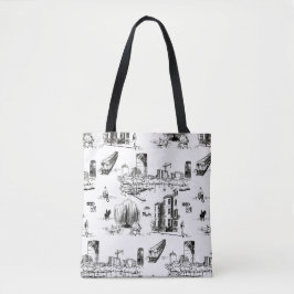 Bolsa de Toile Tote de Boston