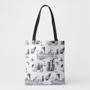 Bolsa de Toile Tote de Boston