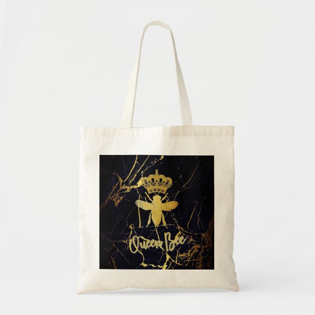 BOLSA DE TONOS DE Mármol Negro Y Oro (Frente)