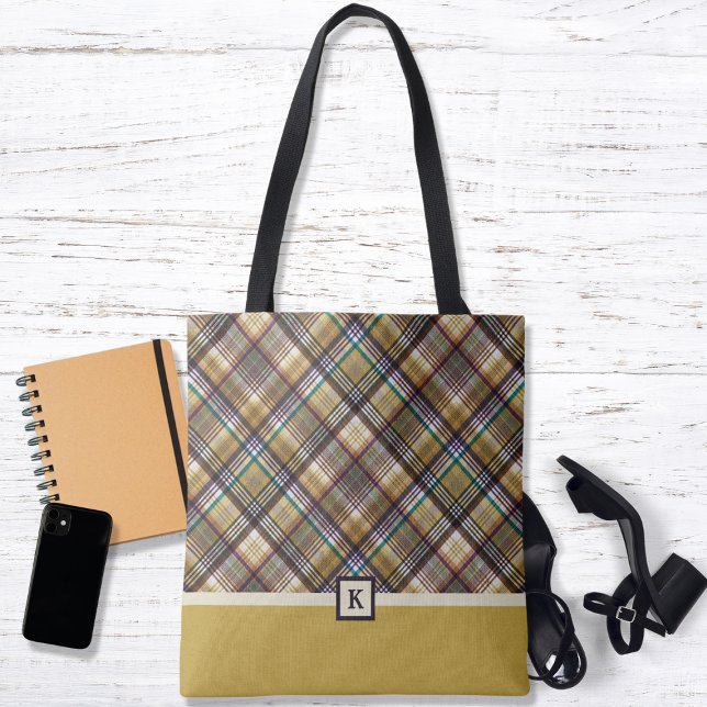 Bolsa de Toque Monograma Tocada Preppy Earth Tones (Subido por el creador)