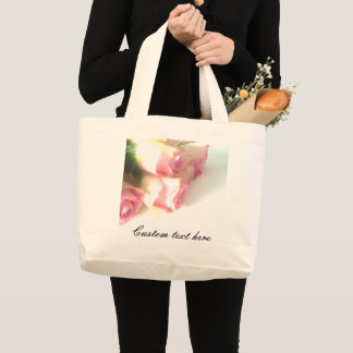 Bolsa de toscas de boda Jumbo con foto rosa rosa r