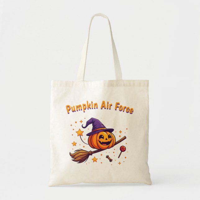 Bolsa de toscas de calabaza de Halloween (Frente)