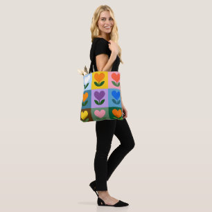 Bolsa de toscas de la rejilla floral de color
