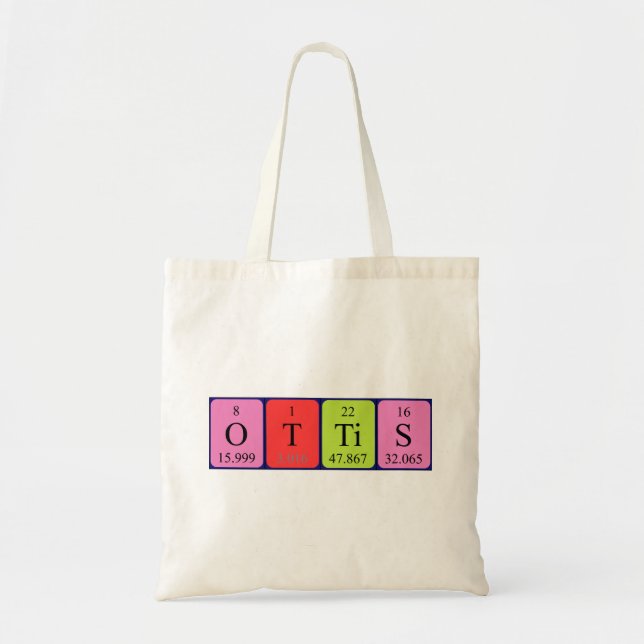 Bolsa de toscas de nombre de tabla periódica de Ot (Frente)