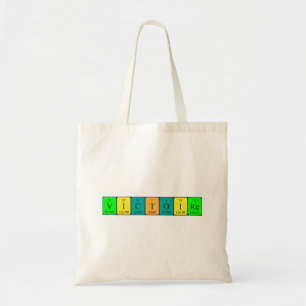 Bolsa de toscas de nombre de tabla periódica de Vi