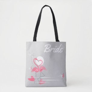Bolsa de toscas Flamingo Love Side Bride