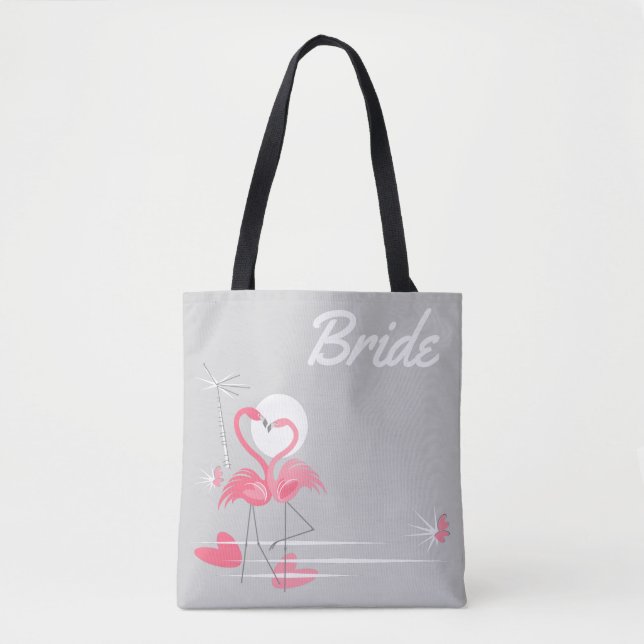 Bolsa de toscas Flamingo Love Side Bride (Anverso)