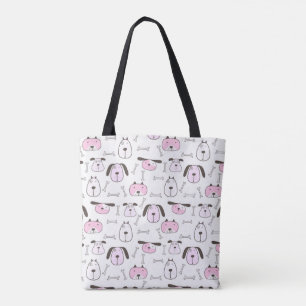 Bolsa De Tosta Adorable De Patrón De Perro Blanco