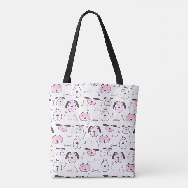 Bolsa De Tosta Adorable De Patrón De Perro Blanco  (Reverso)