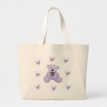Bolsa De Tosta Cute Purple Teddy Bear