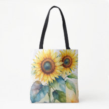 Bolsa De Tosta De Canvas Sunshine En Florecimiento