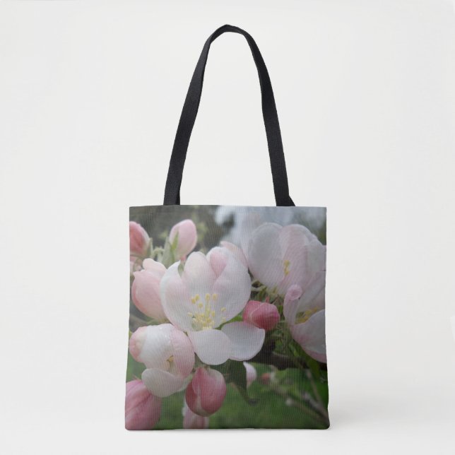 Bolsa De Tosta De Flor Blanca Rosa (Anverso)