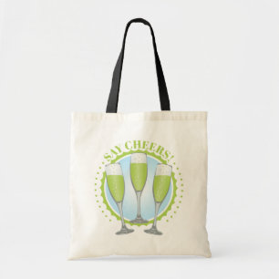 Bolsa De Tosta De Gafas De Champán Verde Mimosa