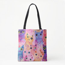 Bolsa De Tosta De Gato Colorido Adorable | Cronolo
