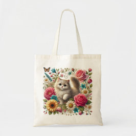 Bolsa De Tosta De Gato Floral Fantástica